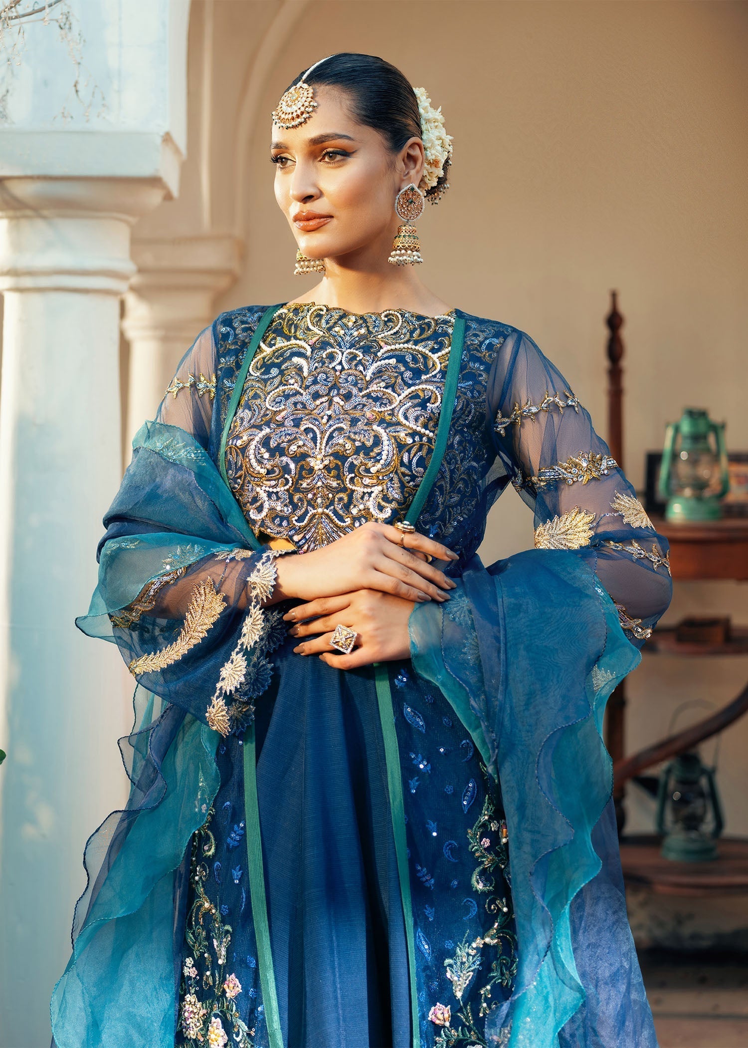 Jamnii | Noor e Nazakat | Shehzadi L Blue Net