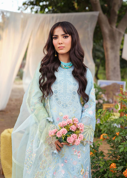 Zarizaa | Echelon Lawn | AZURE - Pakistani Designer Dress - by Zarizaa - Type : Ladies Clothes - 100% Original at Saira Sultan