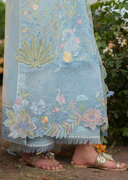 Zarizaa | Echelon Lawn | AZURE - Pakistani Designer Dress - by Zarizaa - Type : Ladies Clothes - 100% Original at Saira Sultan
