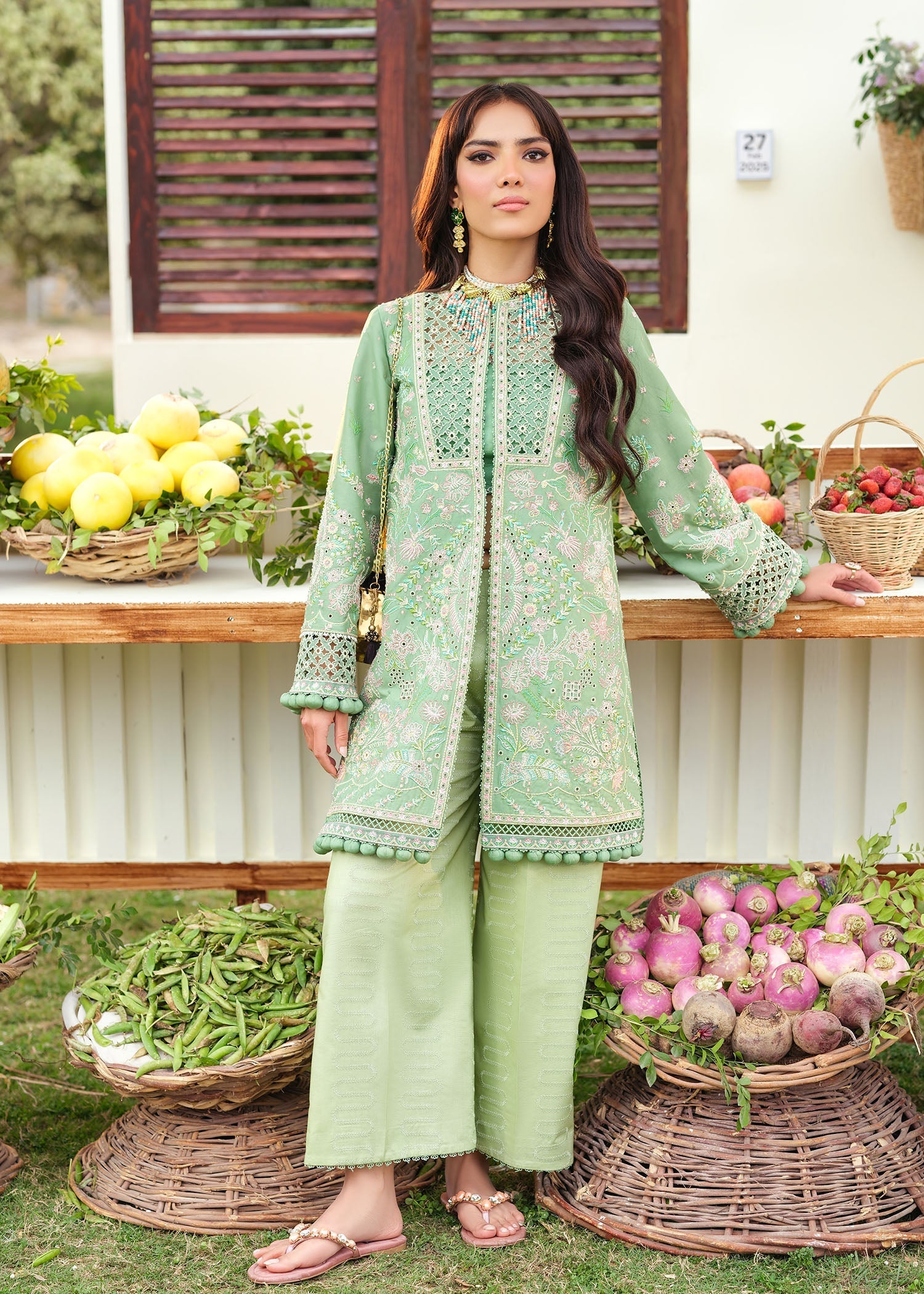 Zarizaa | Echelon Lawn | PATINA - Pakistani Designer Dress - by Zarizaa - Type : Ladies Clothes - 100% Original at Saira Sultan