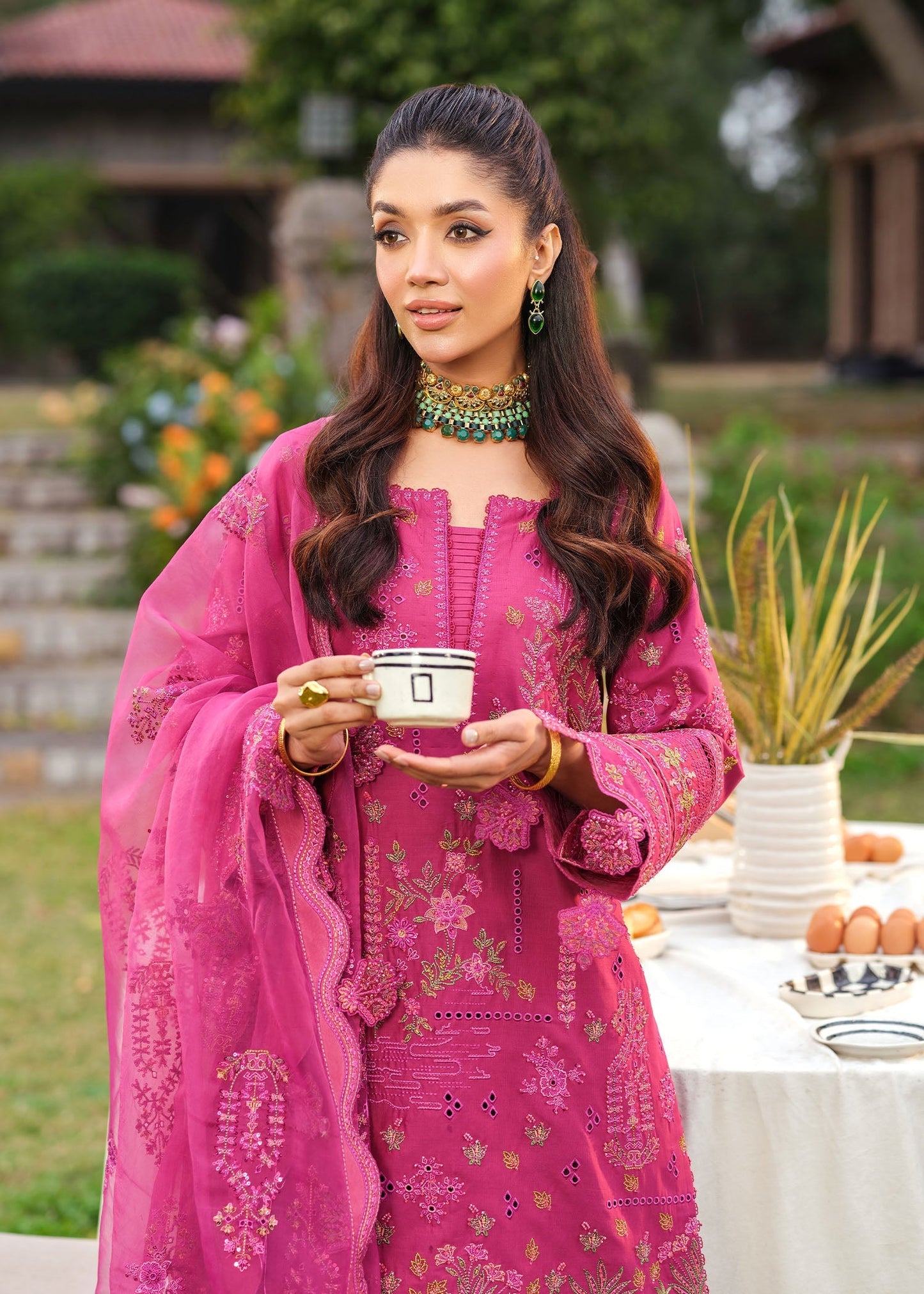 Zarizaa | Echelon Lawn | DAMASK - Pakistani Designer Dress - by Zarizaa - Type : Ladies Clothes - 100% Original at Saira Sultan