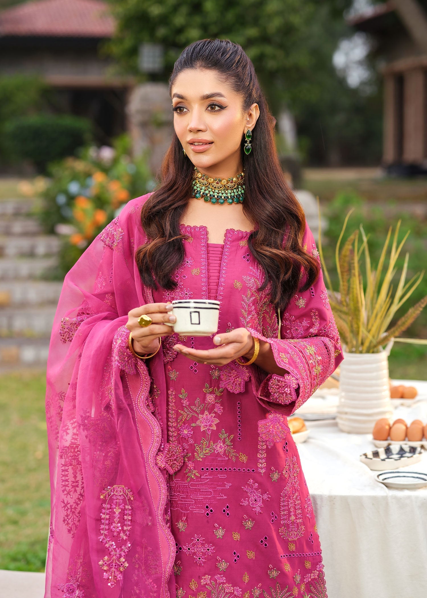 Zarizaa | Echelon Lawn | DAMASK - Pakistani Designer Dress - by Zarizaa - Type : Ladies Clothes - 100% Original at Saira Sultan