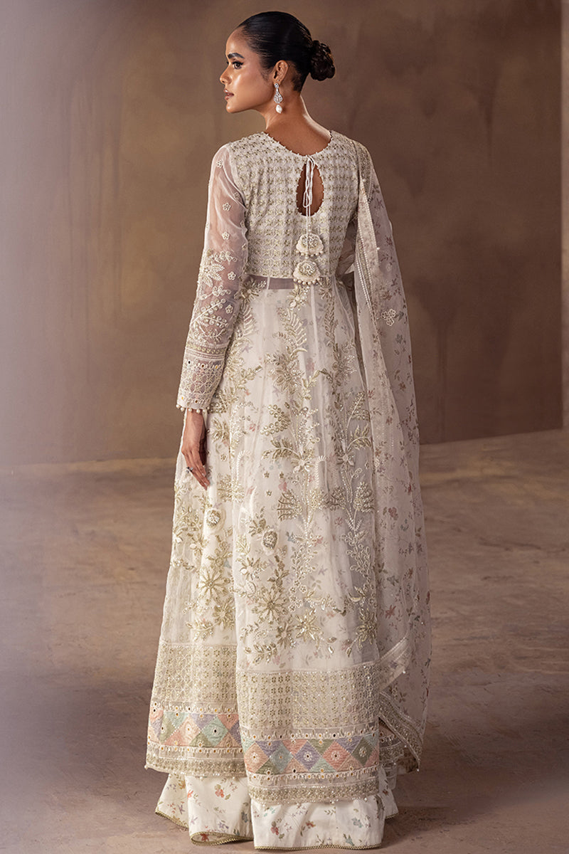 Cross Stitch | Wedding Collection 25 | GHAZAL S White Organza