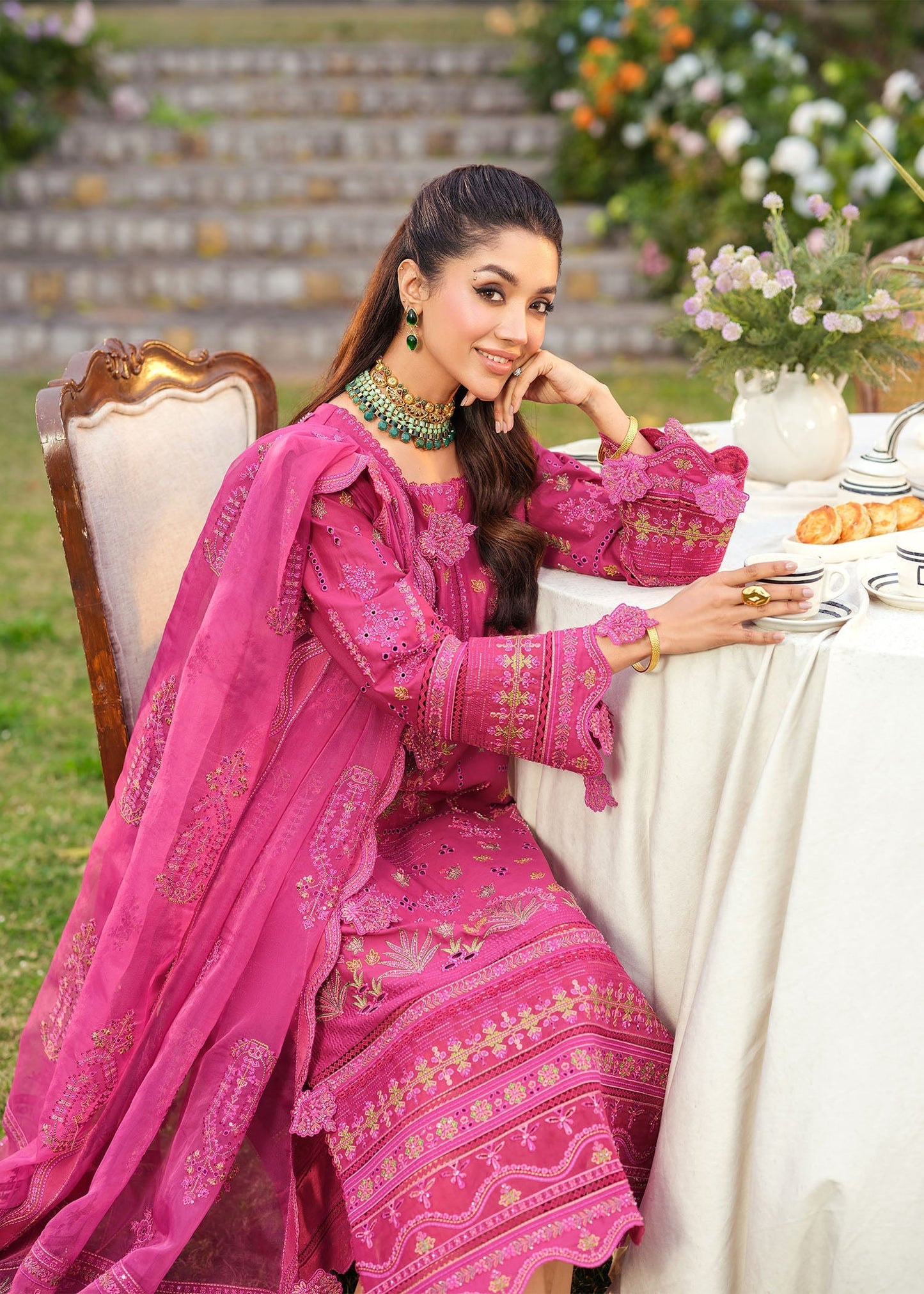 Zarizaa | Echelon Lawn | DAMASK - Pakistani Designer Dress - by Zarizaa - Type : Ladies Clothes - 100% Original at Saira Sultan