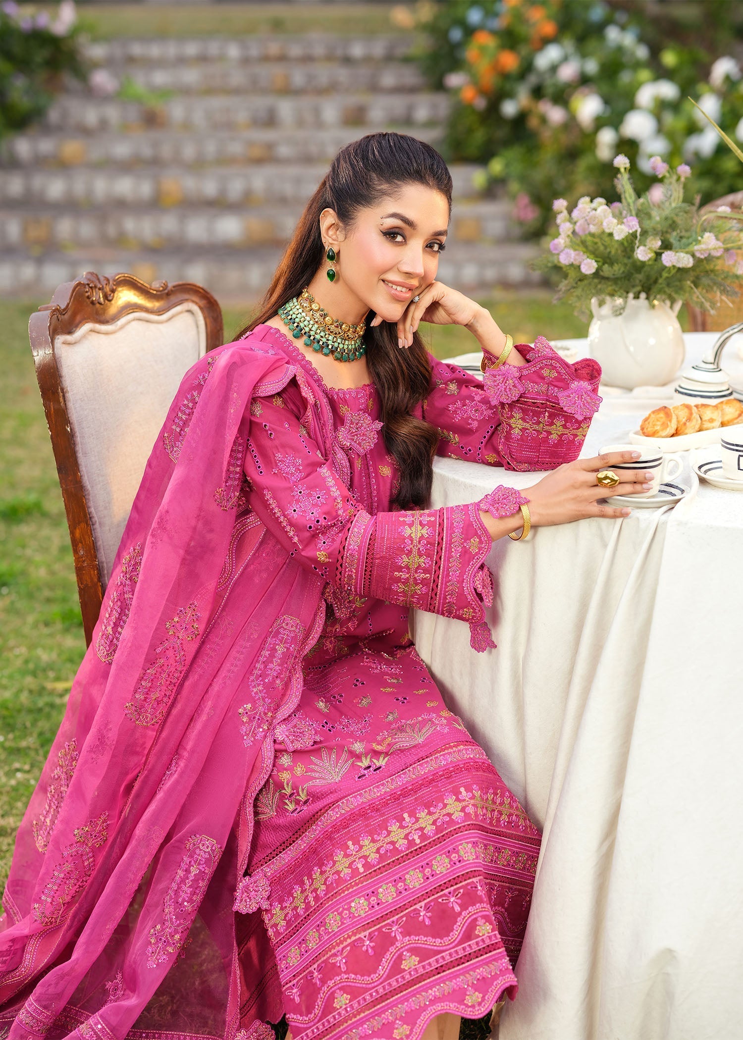 Zarizaa | Echelon Lawn | DAMASK - Pakistani Designer Dress - by Zarizaa - Type : Ladies Clothes - 100% Original at Saira Sultan