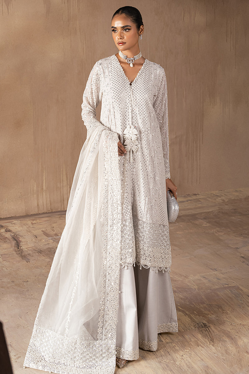 Cross Stitch | Wedding Collection 25 | KASHISH XS Off White Chiffon
