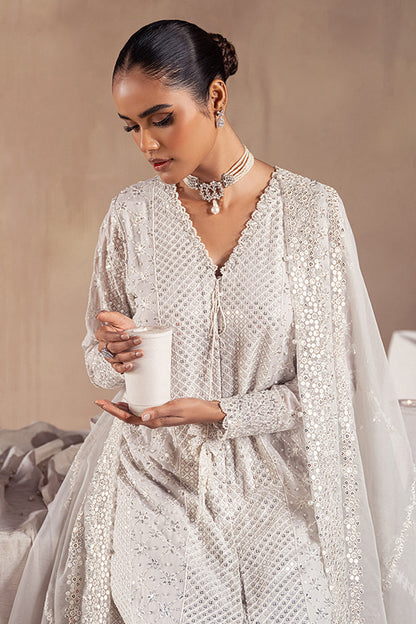 Cross Stitch | Wedding Collection 25 | KASHISH XL Off White Chiffon