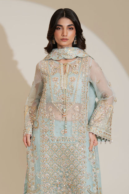 Enzo | Etoile Filante Luxury Collection | LUBOV M Ice Blue Organza