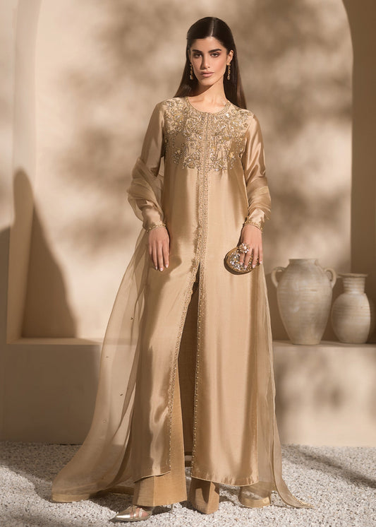 Mahum Asad | Breaking the Bar | Charm XS Beige Pure Silk Tissue