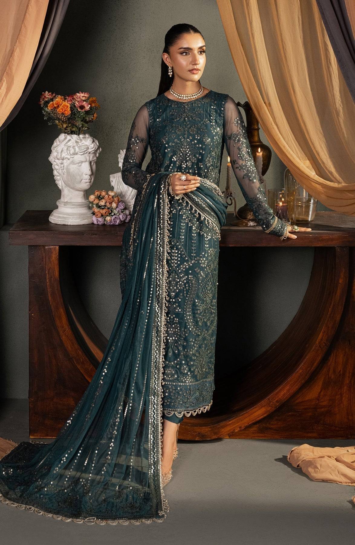 Zarif | Heritage Formals | ZHF 04 ARHA - Pakistani Designer Dress - by Zarif | Type: Formal - 100% Original at Saira Sultan