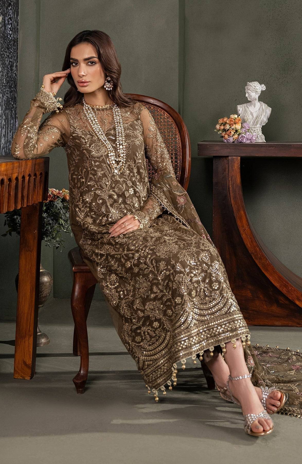 Zarif | Heritage Formals | ZHF 06 ZHALAY - Pakistani Designer Dress - by Zarif | Type: Formal - 100% Original at Saira Sultan