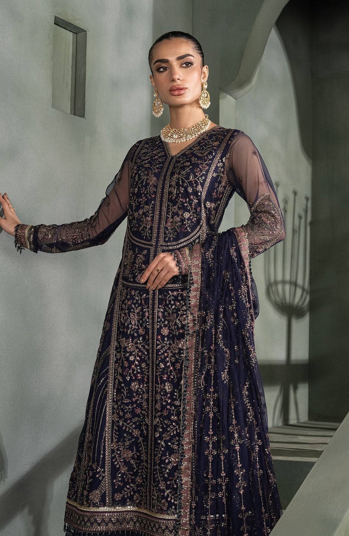 Zarif | Heritage Formals | ZHF 08 SIRENE - Pakistani Designer Dress - by Zarif | Type: Formal - 100% Original at Saira Sultan