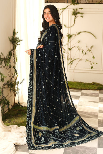 Raeesa Premium | Sheen Luxury Velvet | Zeve XL Midnight Blue Velvet