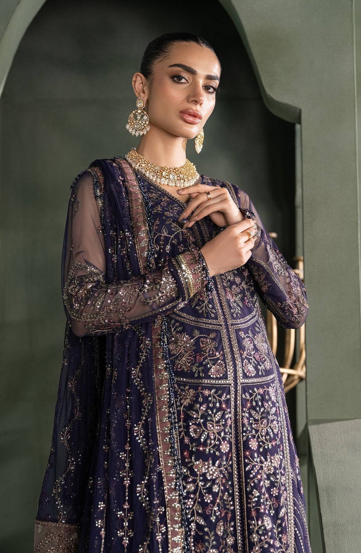 Zarif | Heritage Formals | ZHF 08 SIRENE - Pakistani Designer Dress - by Zarif | Type: Formal - 100% Original at Saira Sultan