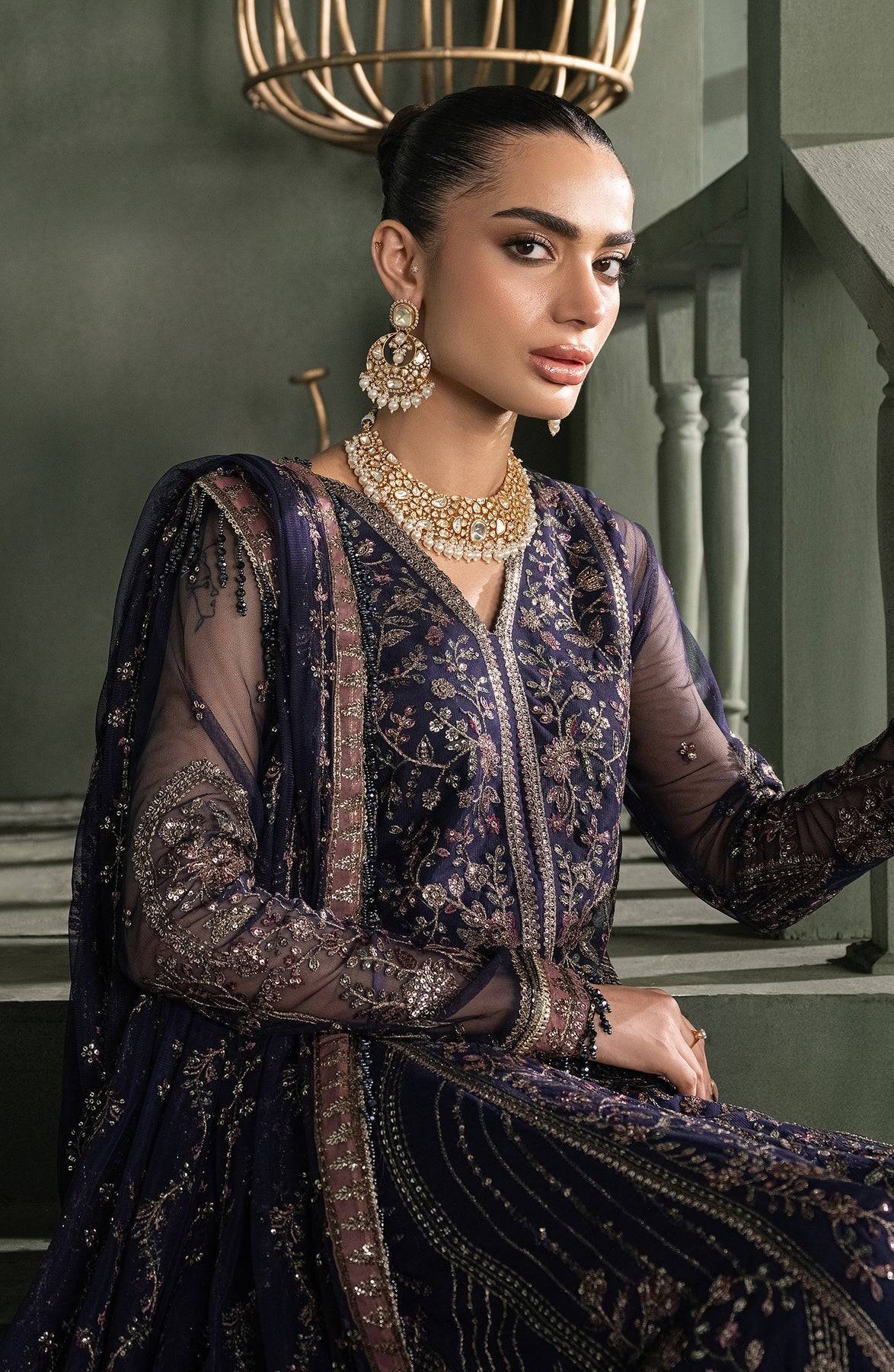 Zarif | Heritage Formals | ZHF 08 SIRENE - Pakistani Designer Dress - by Zarif | Type: Formal - 100% Original at Saira Sultan