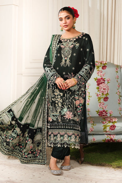 Raeesa Premium | Sheen Luxury Velvet | Talia XS Bottle Green Velvet