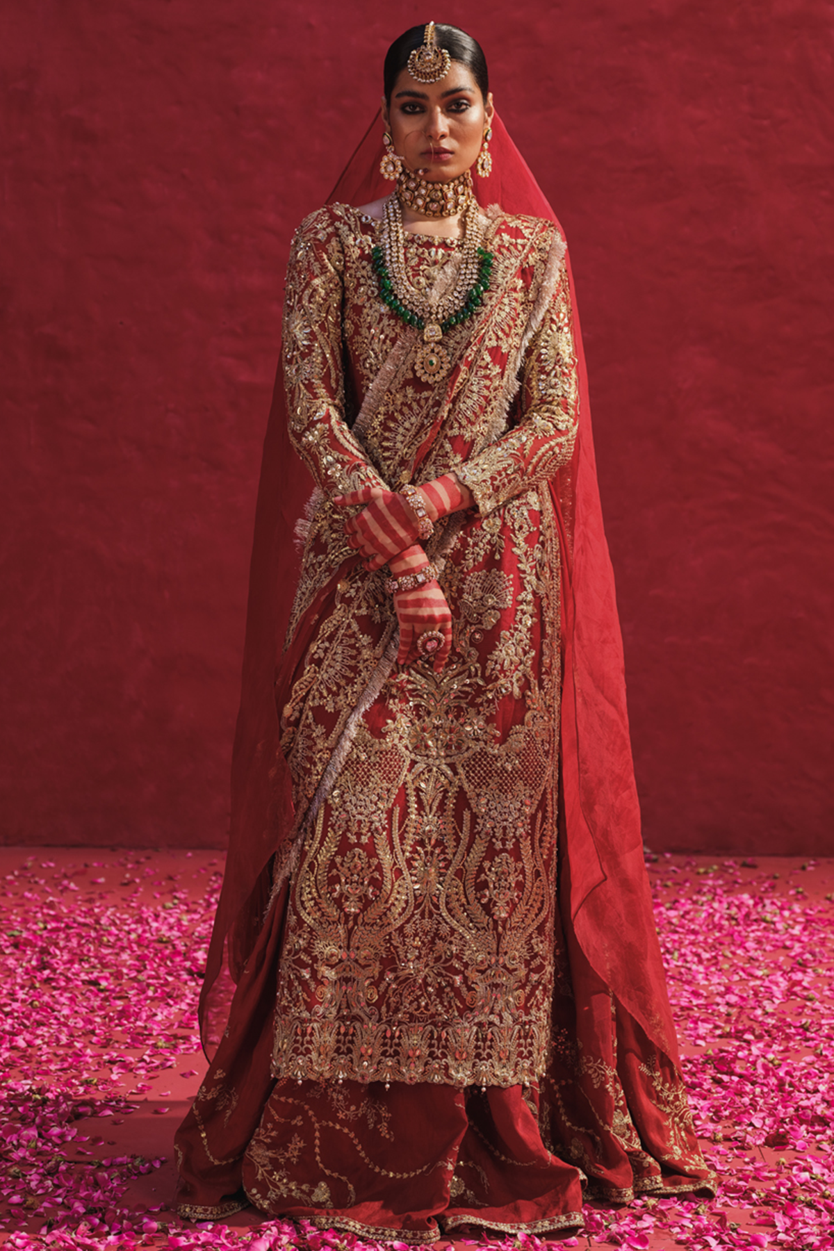Erum Khan | Laal Rang | RESHMA - Pakistani Designer Dress - by Erum Khan | Type: Bridal - 100% Original at Saira Sultan