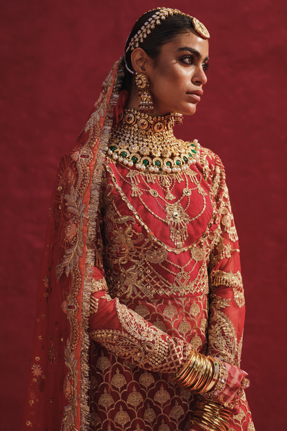Erum Khan | Laal Rang | DEEBA - Pakistani Designer Dress - by Erum Khan | Type: Bridal - 100% Original at Saira Sultan