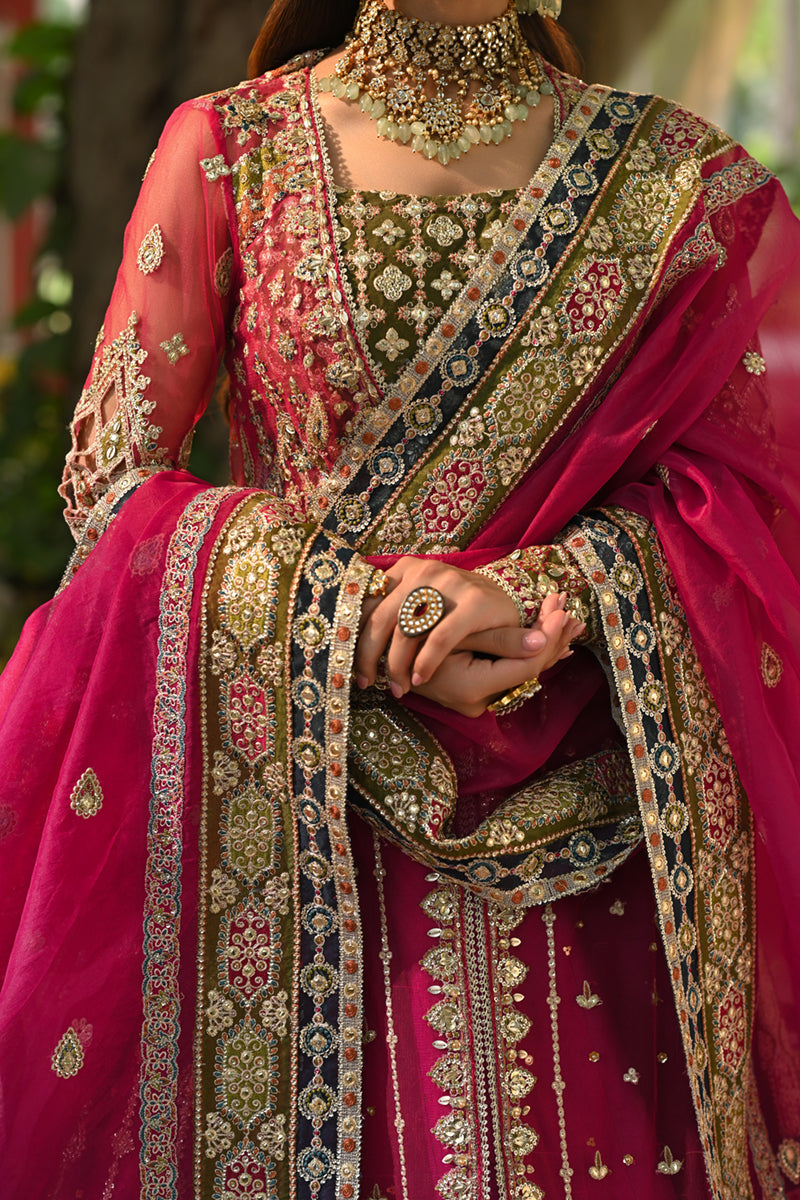 Qalamkar | Singhar Wedding Collection | RF-04 RIMEL - Pakistani Designer Dress - by Qalamkar | Type: Bridal - 100% Original at Saira Sultan