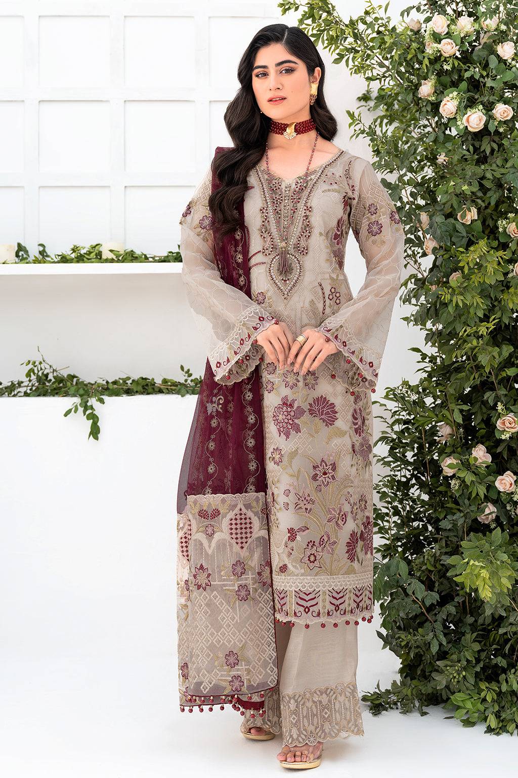 Ramsha | Minhal Organza Collection | M-806 - Pakistani Designer Dress - by Ramsha | Type: Formal - 100% Original at Saira Sultan