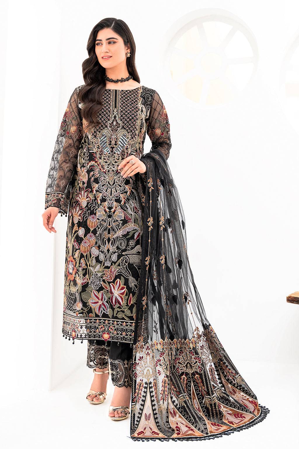 Ramsha | Minhal Organza Collection | M-803 - Pakistani Designer Dress - by Ramsha | Type: Formal - 100% Original at Saira Sultan