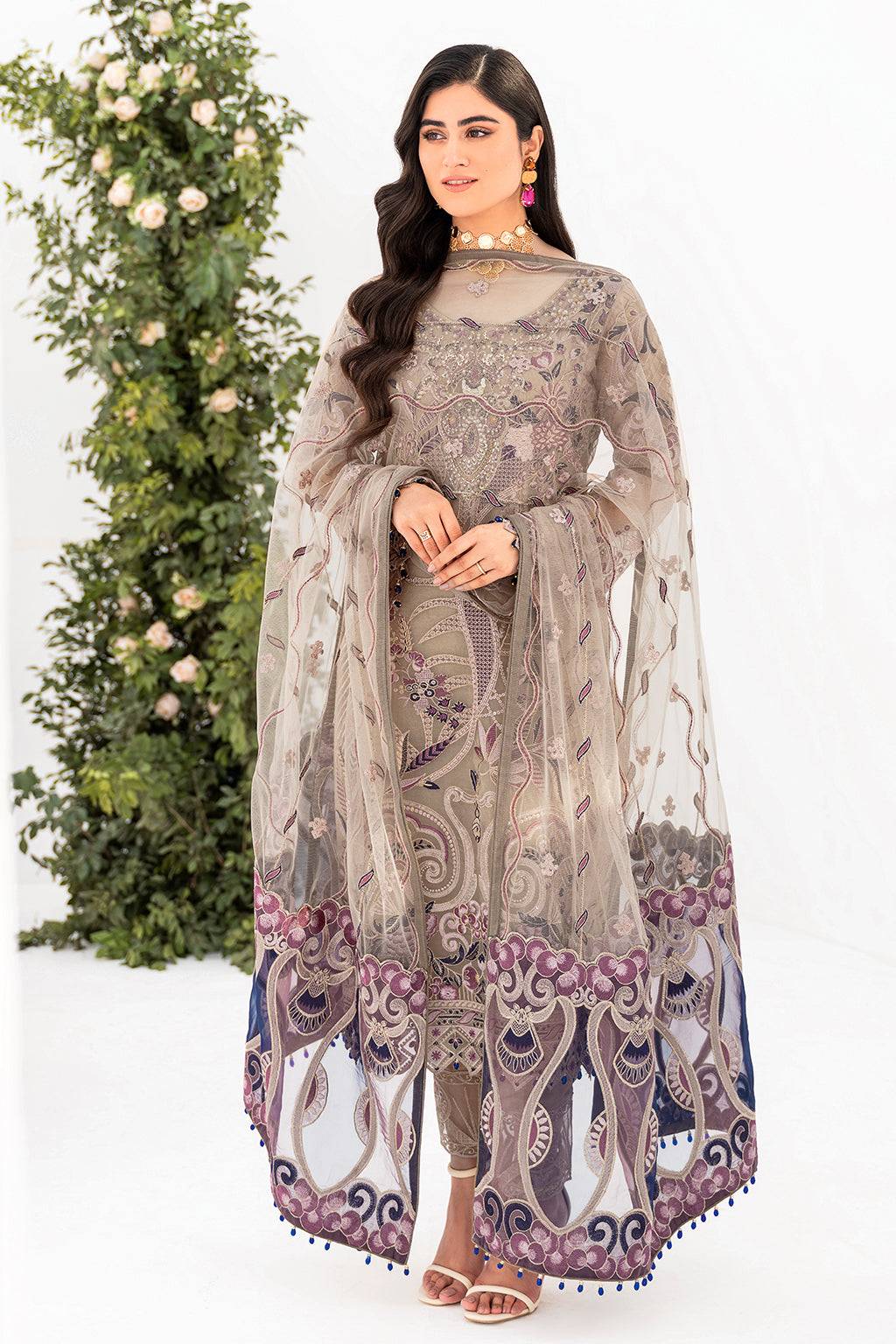 Ramsha | Minhal Organza Collection | M-809 - Pakistani Designer Dress - by Ramsha | Type: Formal - 100% Original at Saira Sultan