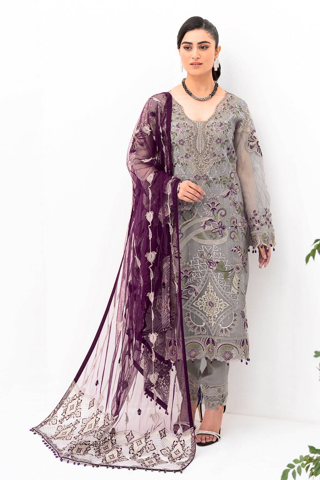 Ramsha | Minhal Organza Collection | M-801 - Pakistani Designer Dress - by Ramsha | Type: Formal - 100% Original at Saira Sultan