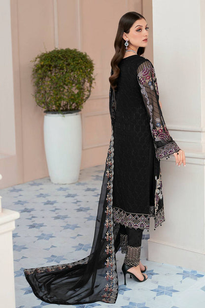 Ramsha | Rangoon Chiffon Collection 24 | D-906 - Pakistani Designer Dress - by Ramsha | Type: Formal - 100% Original at Saira Sultan