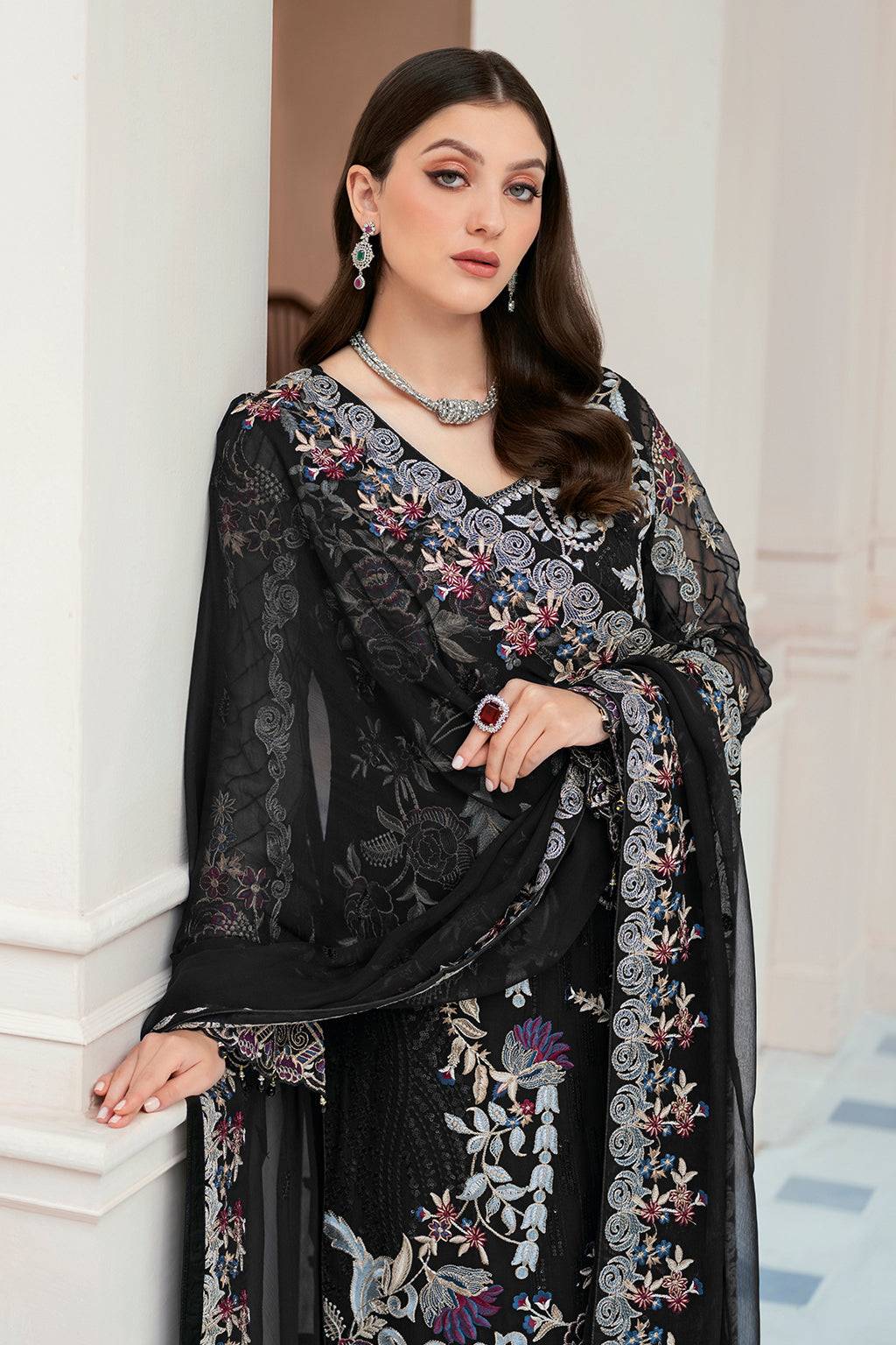 Ramsha | Rangoon Chiffon Collection 24 | D-906 - Pakistani Designer Dress - by Ramsha | Type: Formal - 100% Original at Saira Sultan