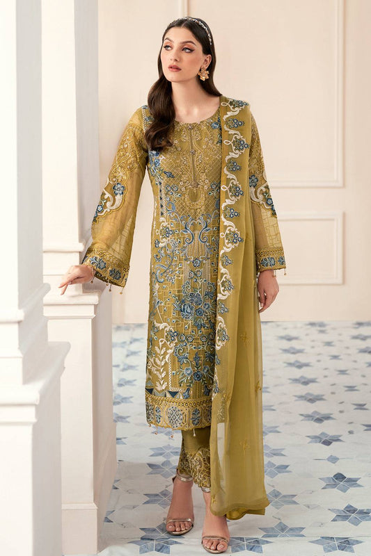 Ramsha | Rangoon Chiffon Collection 24 | D-903 - Pakistani Designer Dress - by Ramsha | Type: Formal - 100% Original at Saira Sultan