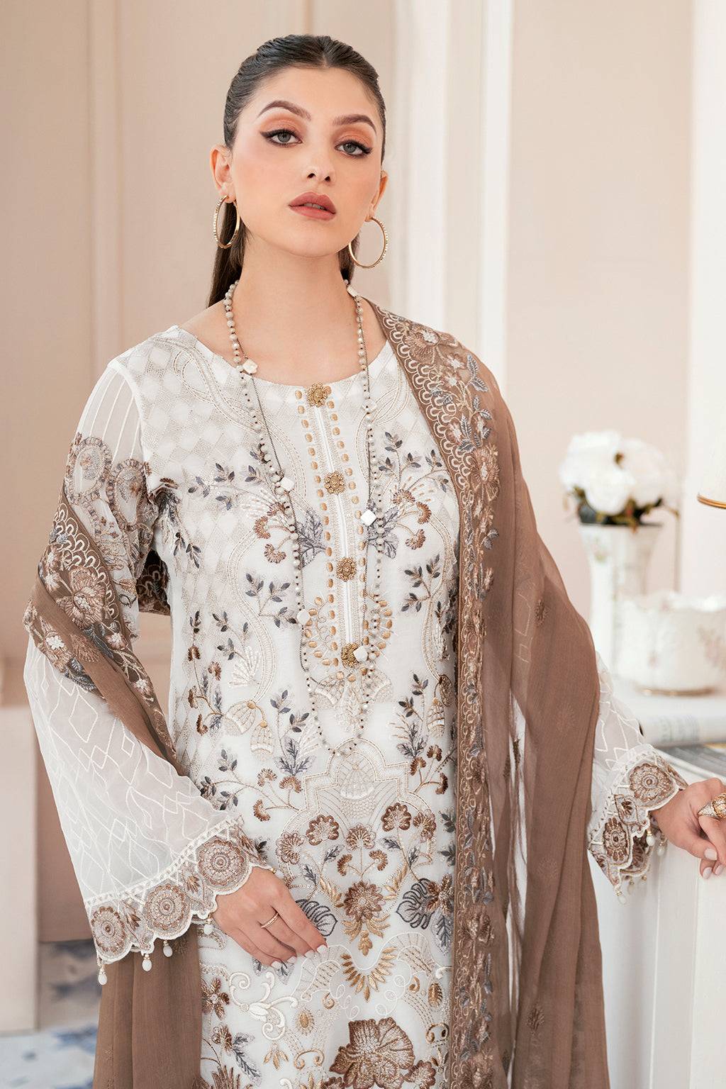 Ramsha | Rangoon Chiffon Collection 24 | D-911 - Pakistani Designer Dress - by Ramsha | Type: Formal - 100% Original at Saira Sultan