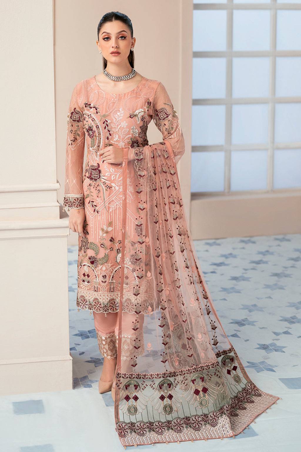 Ramsha | Rangoon Chiffon Collection 24 | D-901 - Pakistani Designer Dress - by Ramsha | Type: Formal - 100% Original at Saira Sultan