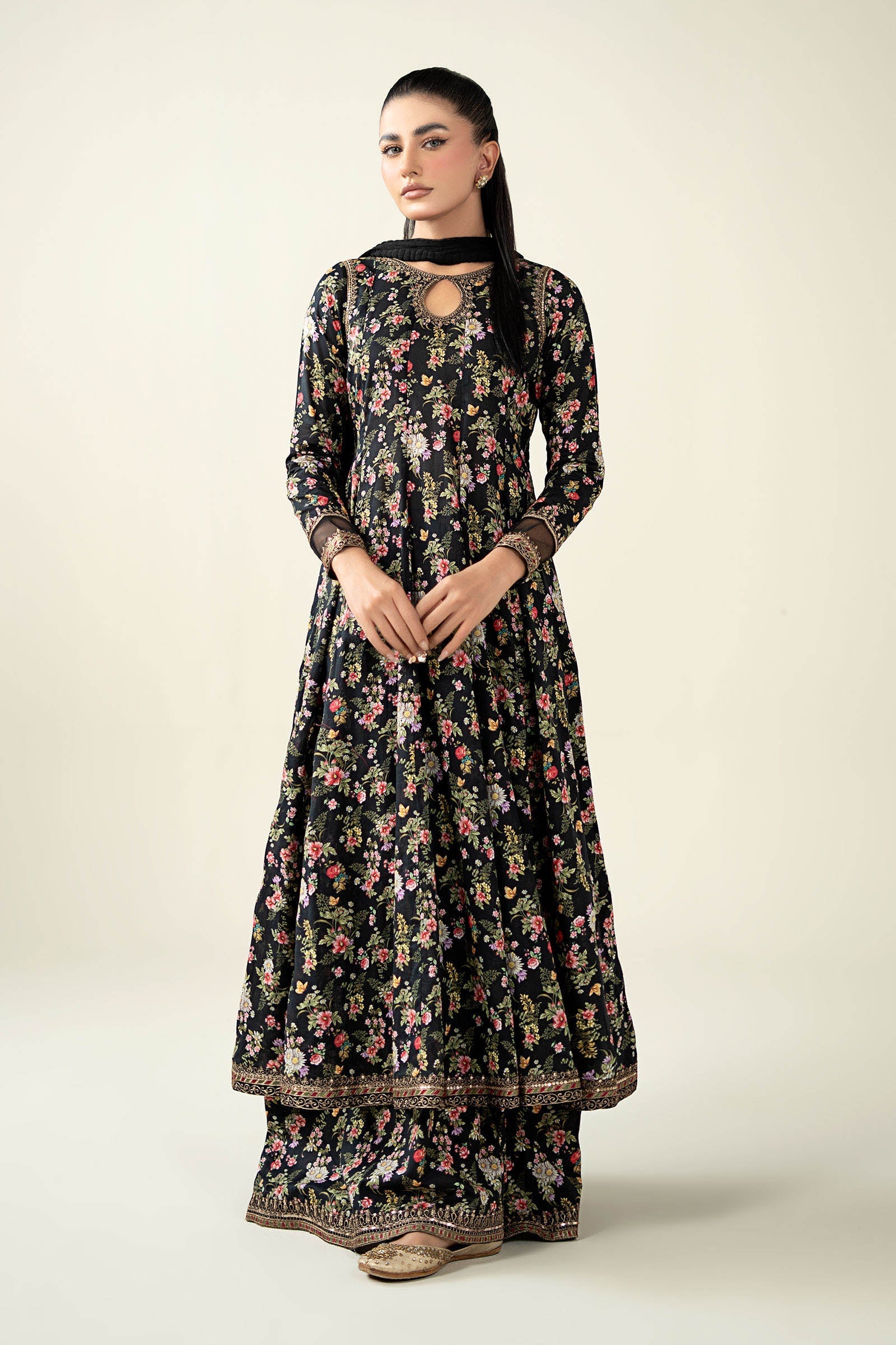 Maria B | Pre Fall Dresses | 3 Piece Printed Lawn Suit KK - Pakistani Designer Dress - by Maria B - Type : Ladies Clothes - 100% Original at Saira Sultan