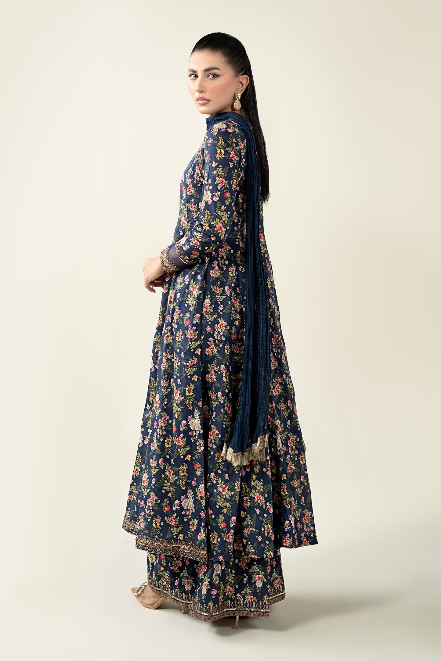 Maria B | Pre Fall Dresses | 3 Piece Printed Lawn Suit LL - Pakistani Designer Dress - by Maria B - Type : Ladies Clothes - 100% Original at Saira Sultan