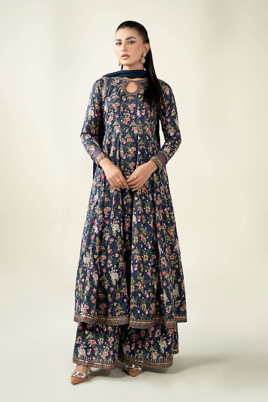 Maria B | Pre Fall Dresses | 3 Piece Printed Lawn Suit LL - Pakistani Designer Dress - by Maria B - Type : Ladies Clothes - 100% Original at Saira Sultan