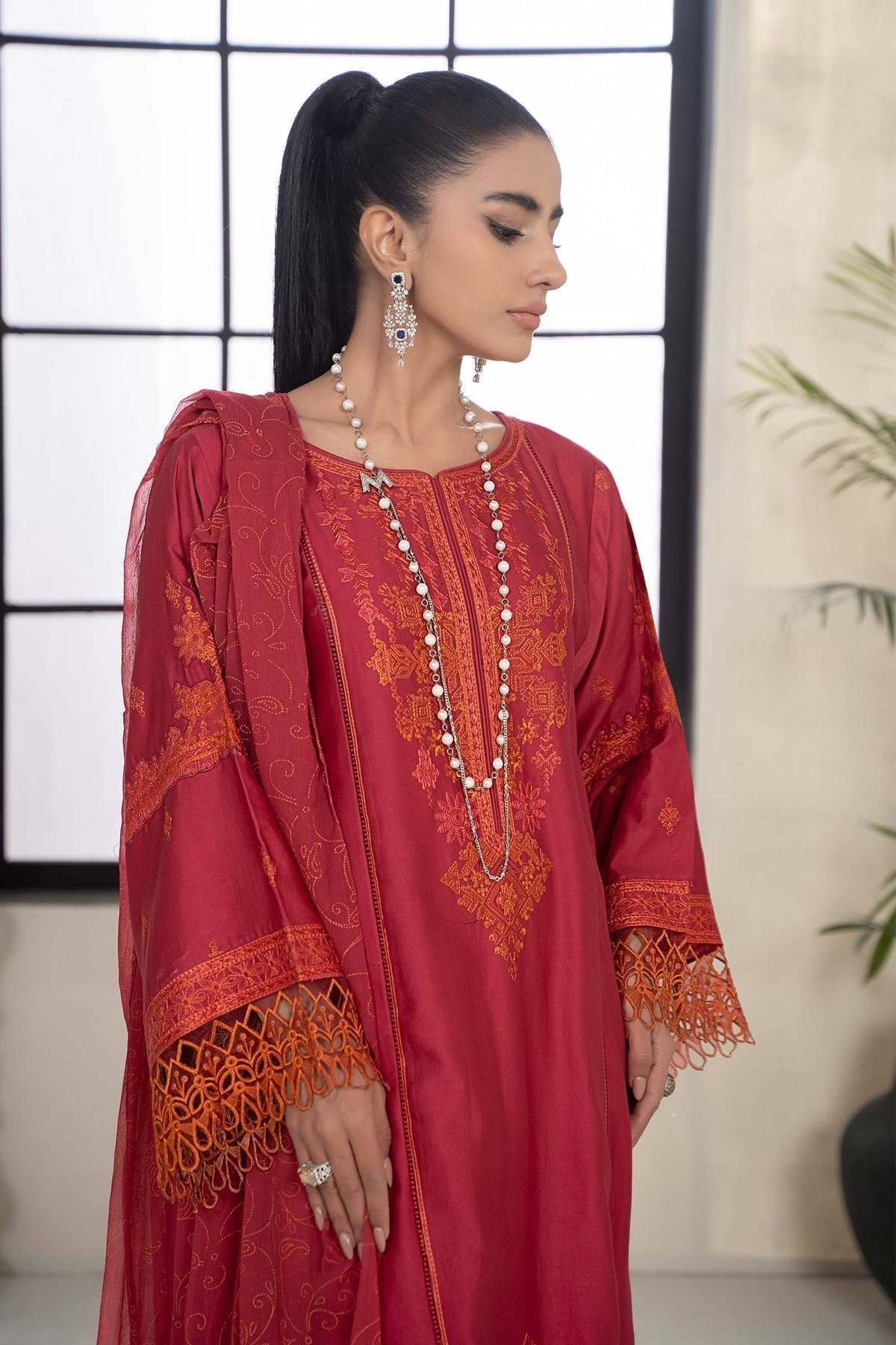 Maria B | Casual Pret 2024 | DW-EF24-103A - Pakistani Designer Dress - by Maria B | Type: Casuals - 100% Original at Saira Sultan
