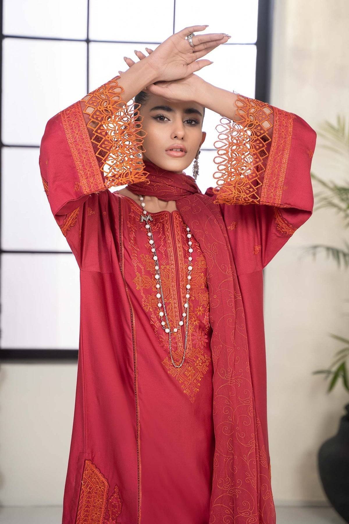 Maria B | Casual Pret 2024 | DW-EF24-103A - Pakistani Designer Dress - by Maria B | Type: Casuals - 100% Original at Saira Sultan
