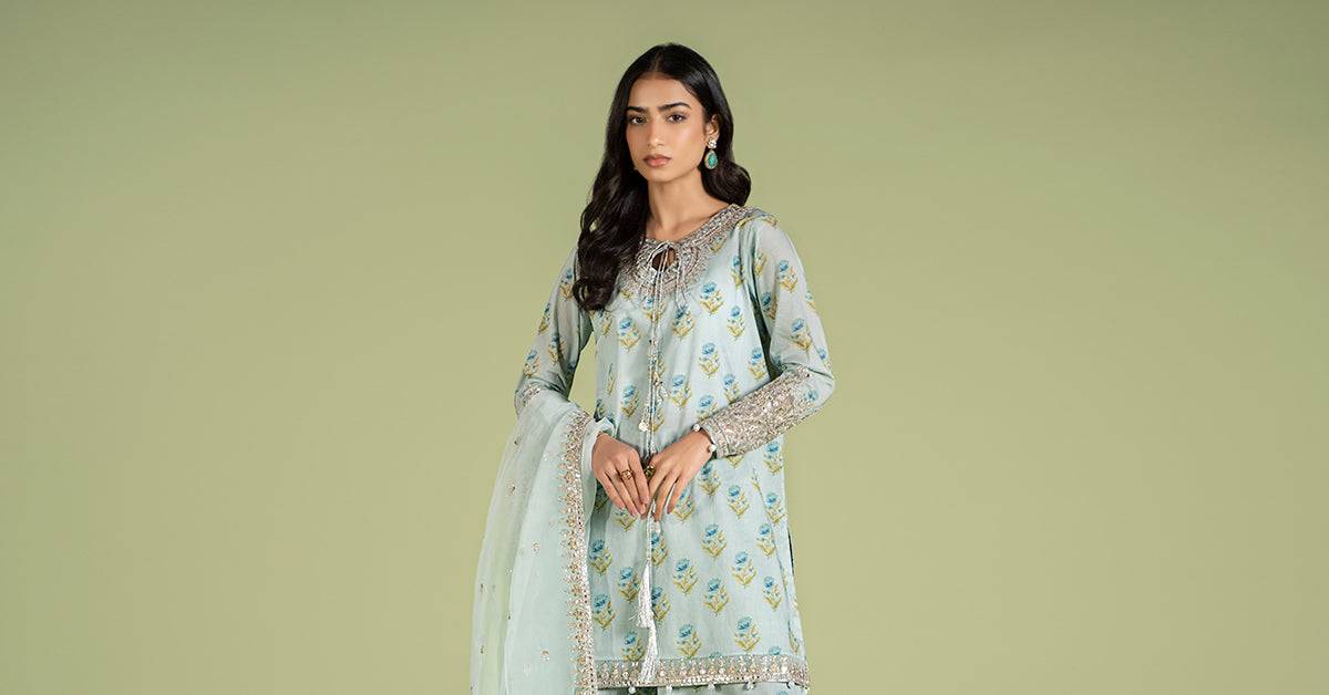Maria B | Casual Pret 2024 | DW-EF24-14 - Pakistani Designer Dress - by Maria B | Type: Casuals - 100% Original at Saira Sultan