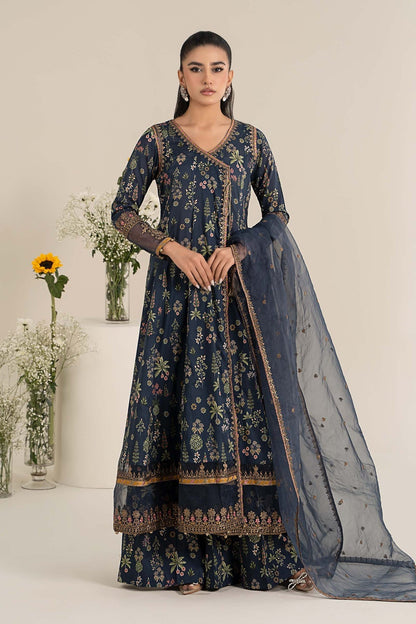 Maria B | Casual Pret 25 | DW-EF25-26 XS Navy Blue Lawn