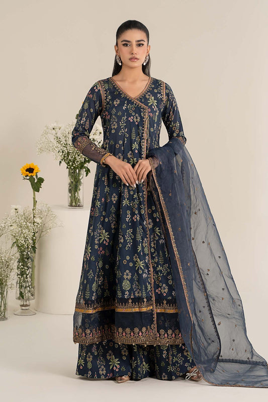 Maria B | Casual Pret 25 | DW-EF25-26 XS Navy Blue Lawn