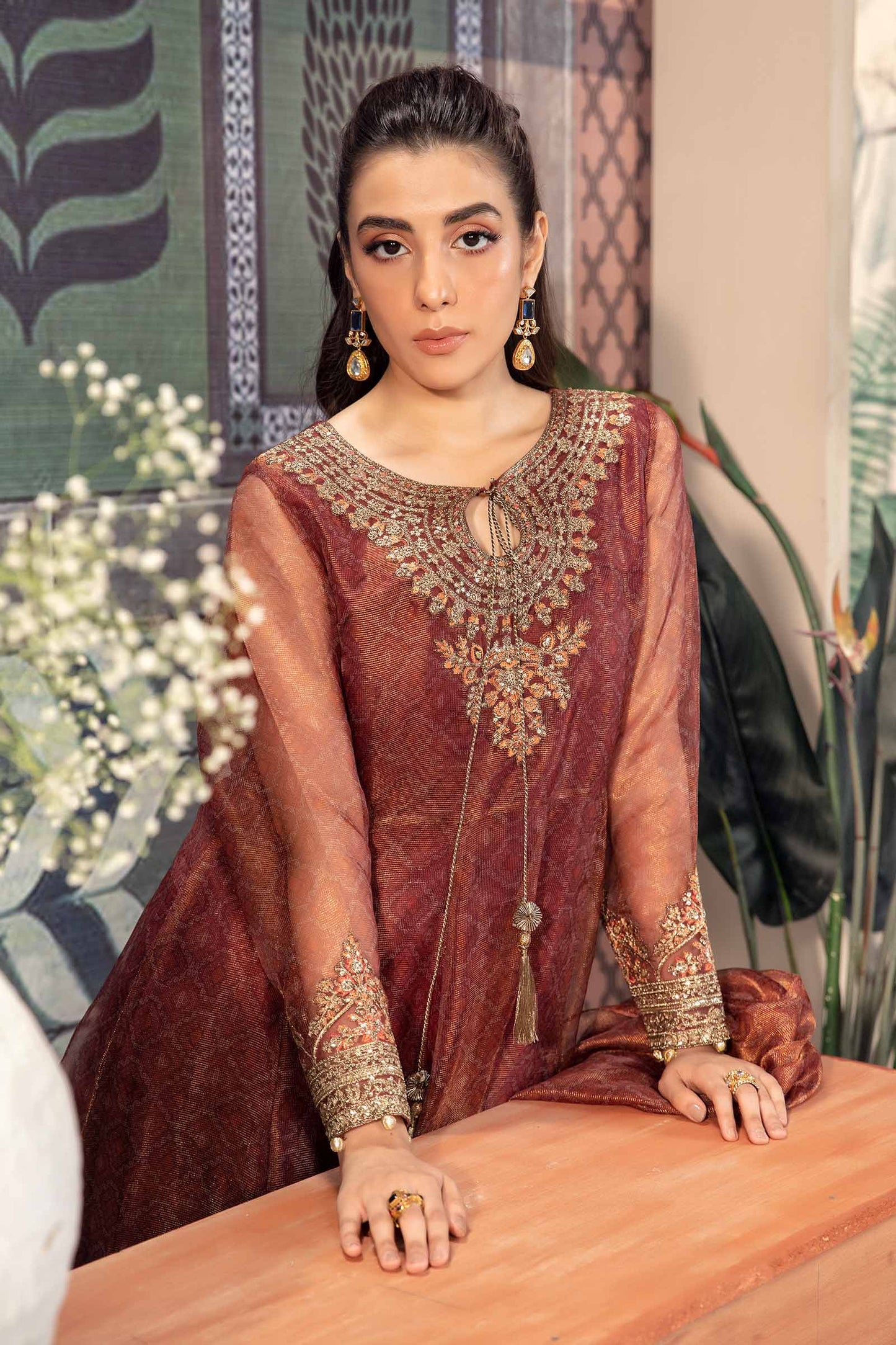 Maira B | Ready to Wear | DW-PF24-01 S Maroon