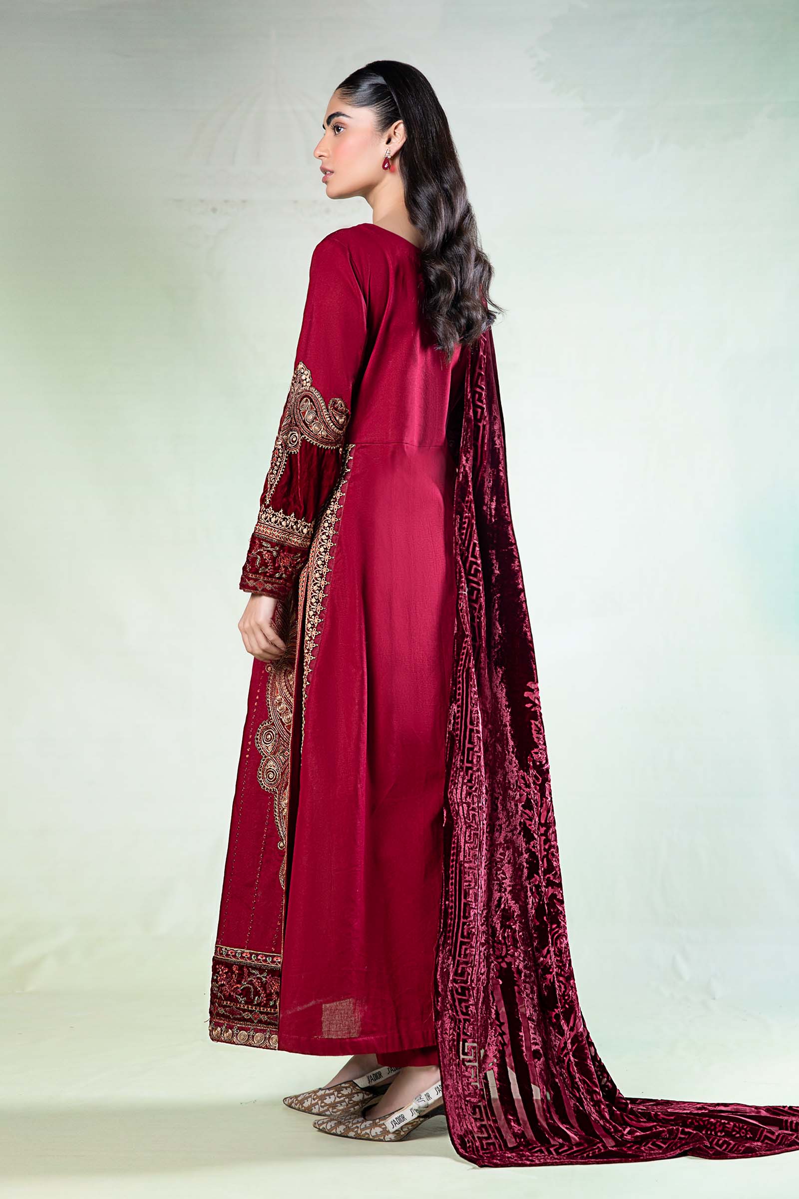 Maira B | Ready to Wear | DW-W24-146 XL Maroon
