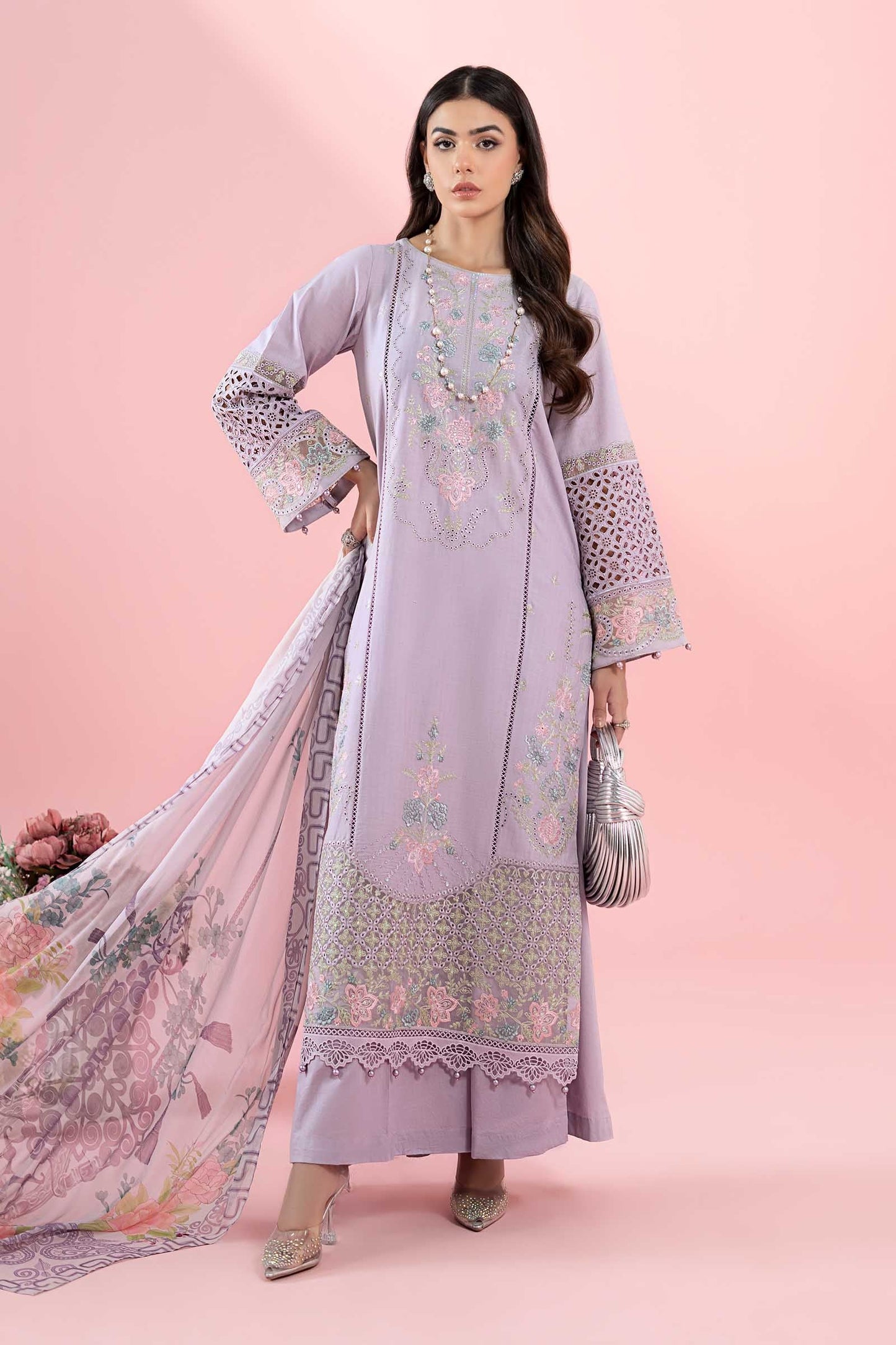 Maria B | Luxury Pret 25 | DW-EA25-05 XS Lilac Dobby