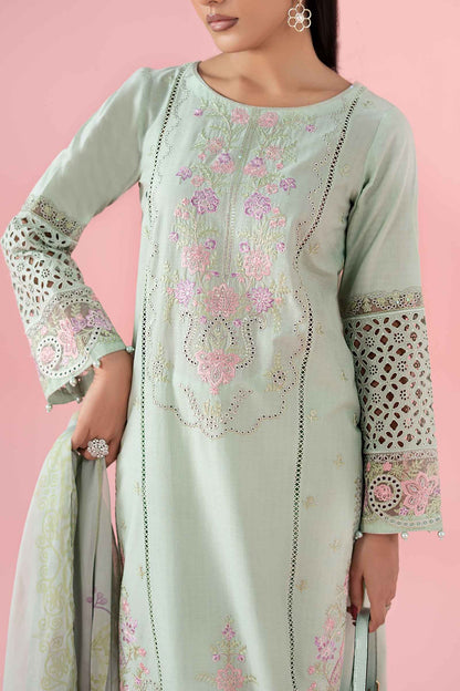 Maria B | Luxury Pret 25 | DW-EA25-05 M Pastel Mint Dobby