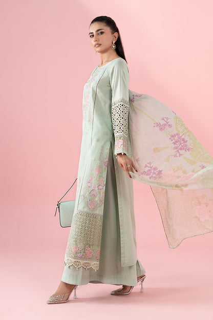 Maria B | Luxury Pret 25 | DW-EA25-05 L Pastel Mint Dobby