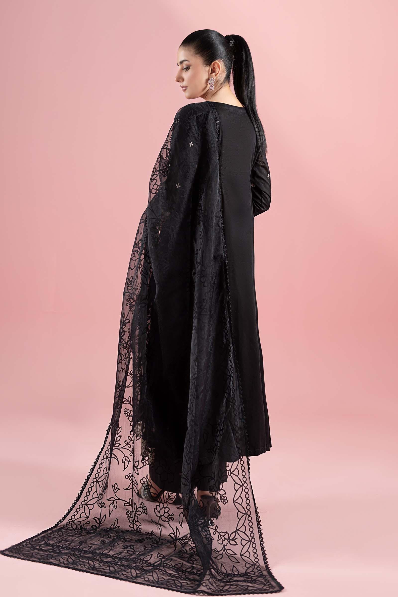 Maria B | Luxury Pret 25 | DW-EA25-08 S Black Lawn