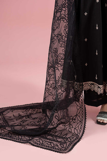 Maria B | Luxury Pret 25 | DW-EA25-08 L Black Lawn