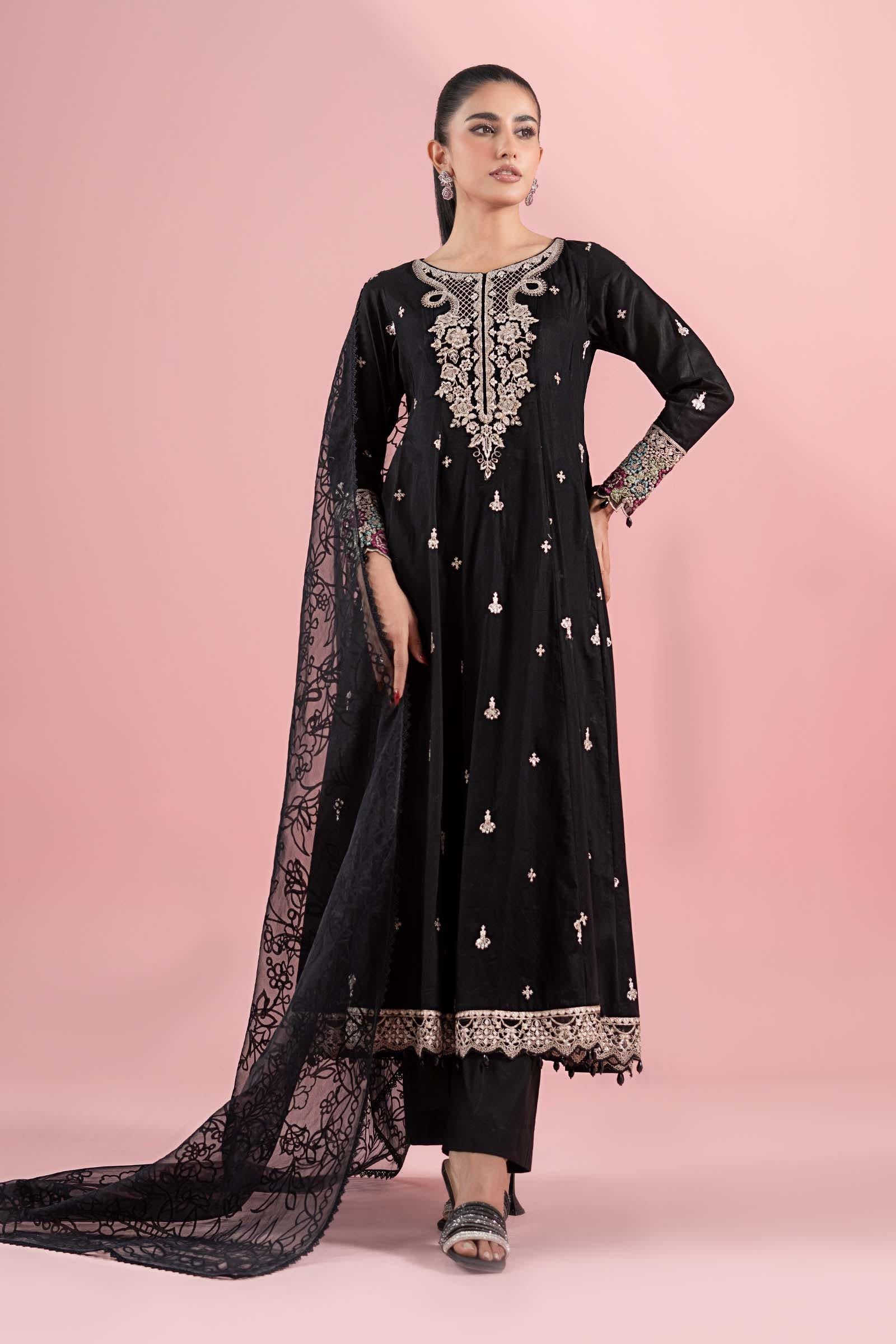 Maria B | Luxury Pret 25 | DW-EA25-08 XS Black Lawn