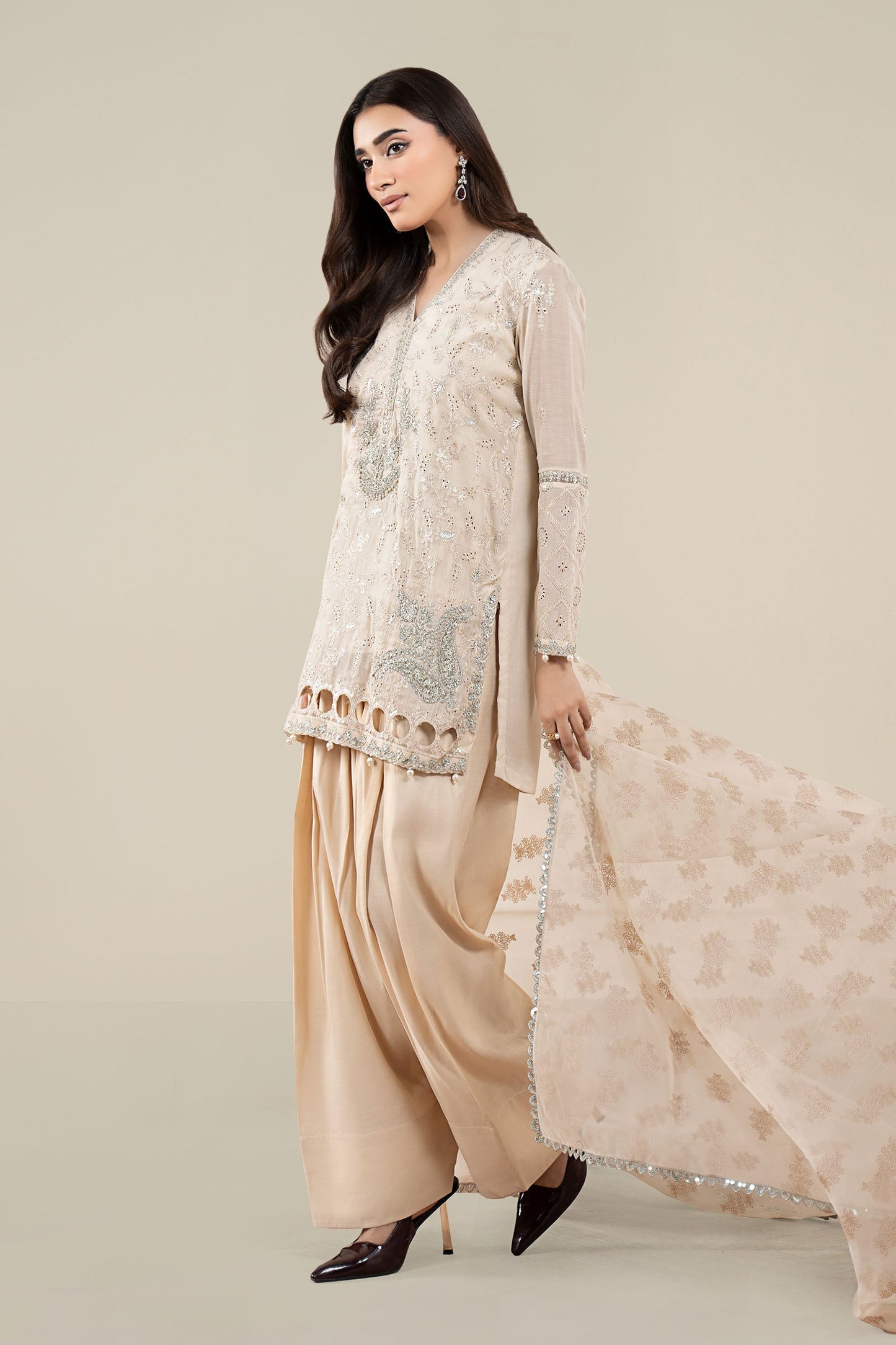 Maria B | Pre Fall 25 | Paper Cotton Suit 17