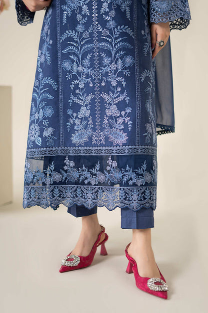 Maria B | Luxury Pret 25 | DW-EA25-21 L Navy Blue Lawn